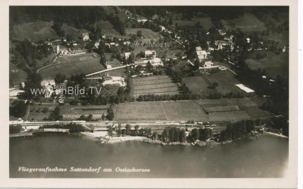 um 1935 - Luftbildaufnahme Sattendorf