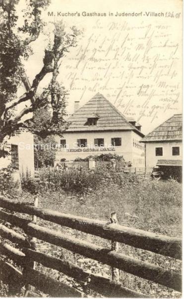 um 1890 - Der Wirt in Judendorf - Gasthof Kucher
