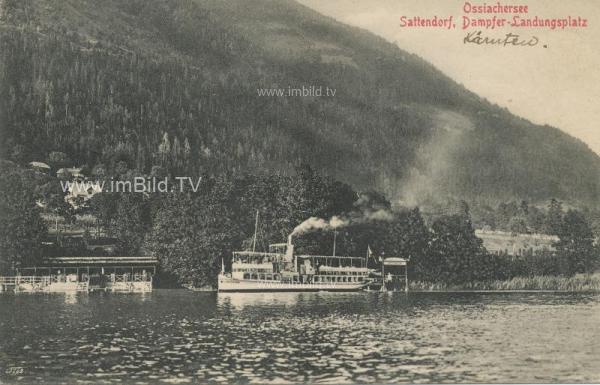 um 1925 - Dampfer Landskron bei Sattendorf