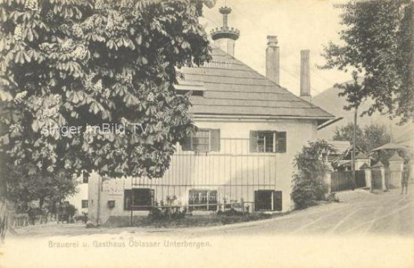 1905 - Unterbergen Brauerei und Gasthaus Oblasser