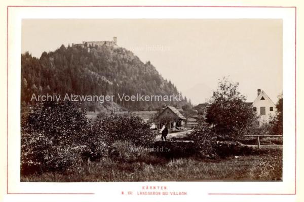 um 1890 - Landskron mit Ruine - KAB