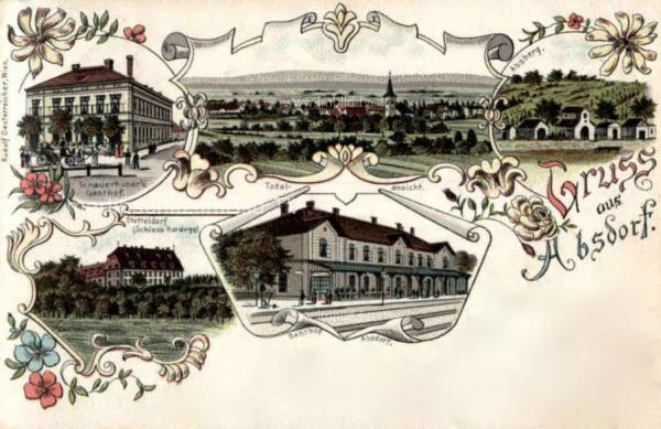 1898 - 5 Bild Litho Karte - Absdorf