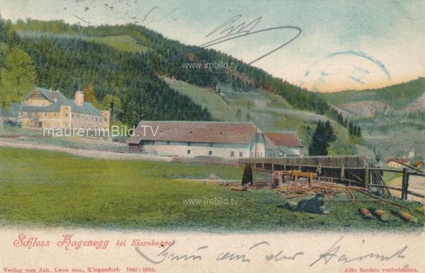 1902 - Schloss Hagenegg bei Eisenkappel