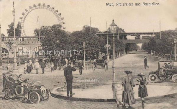 um 1910 - Wien, Praterstern und Hauptallee