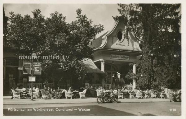 1931 - Konditorie Cafe Werzer in Pörtschach