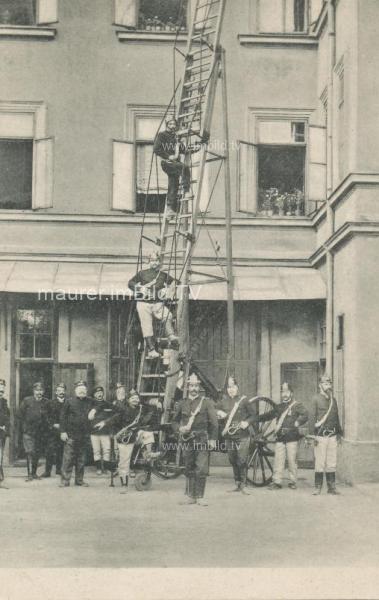 um 1905 - Feuerwehr in Villach