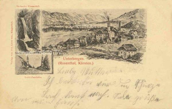 um 1915 - Unterbergen Mehrbildkarte