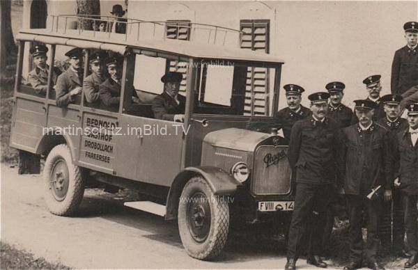 1926 - Drobollach, KFZ Praga Kleinbus,  8 Sitzer