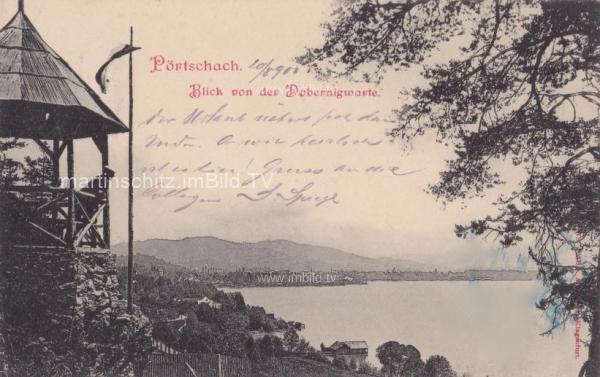1900 - Pörtschach, Blick von der Dobernigwarte