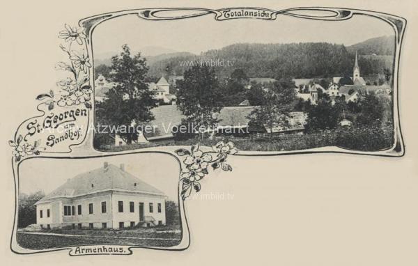 1907 - St. Georgen am Sandhof 2 Bild Karte 