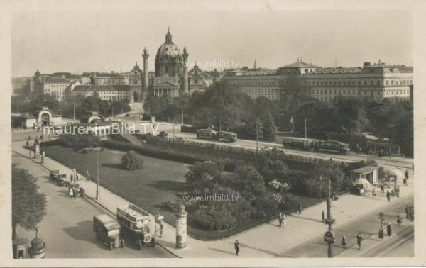 um 1925 - Karlsplatz - Technische Universität