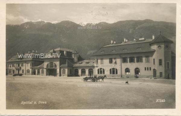 um 1935 - Bahnhof in Spittal an der Drau