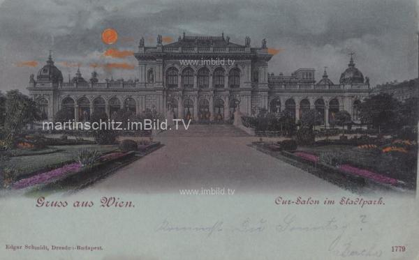 1899 - Wien, Cursalon im Stadtpark Mondscheinkarte