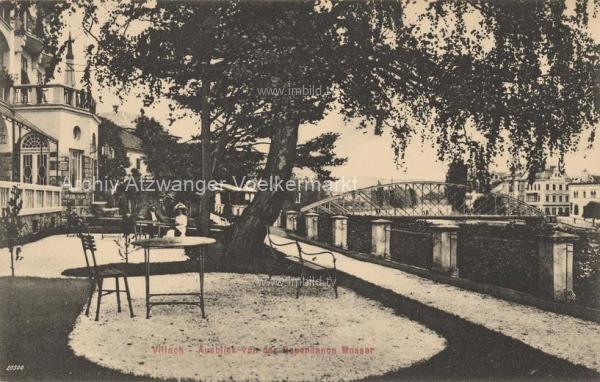 1912 - Villach, Gastgarten der Dependance Mosser
