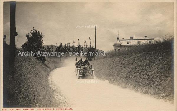 um 1904 - Autorennen in Villach