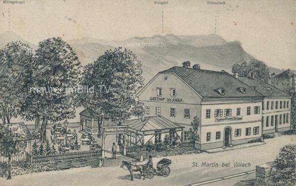 um 1905 - St. Martin bei Villach - Gasthof St. Anna