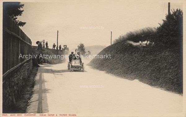 um 1904 - Autorennen in Villach