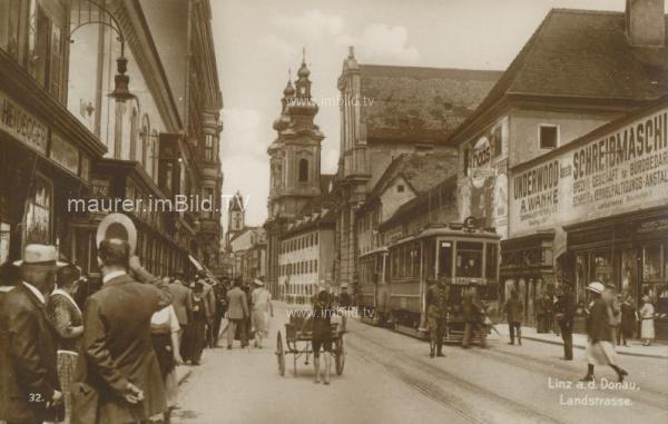 um 1925 - Linz - Landstrasse