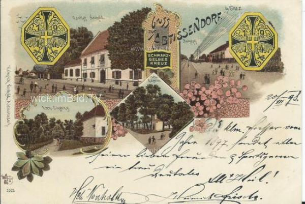 1899 - Gruss aus Abtissendorf bei Graz