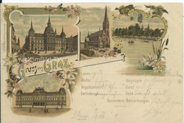 1900 - Gruss aus Graz