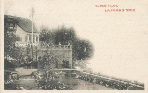 1903 - Villach Warmbad Karawankenhof mit Terasse