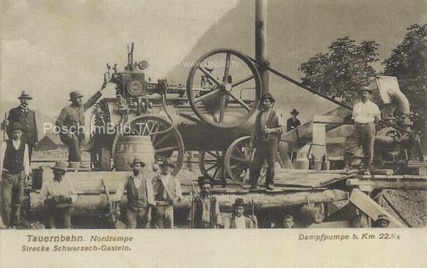1903 - Tauernbahn Nordrampe km. 22,5 