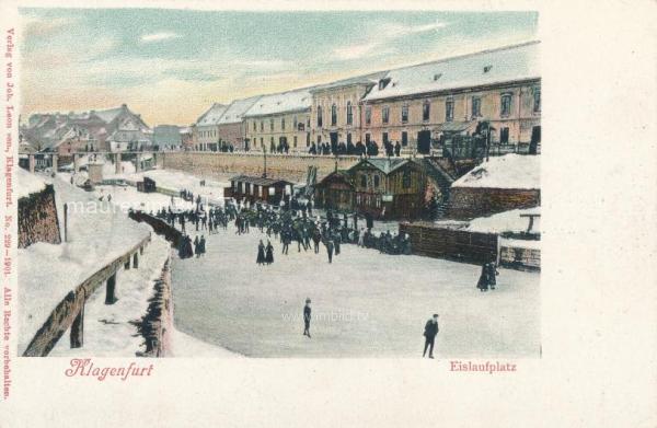 um 1904 - Lendhafen - Eislaufen