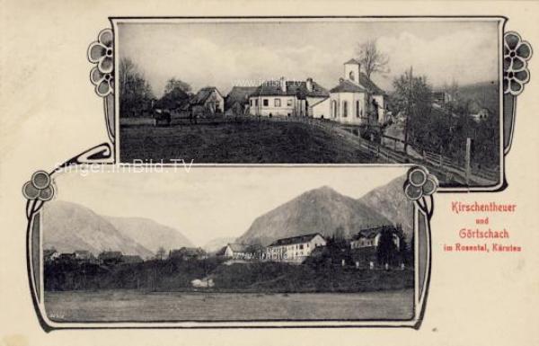 um 1915 - Görtschach und Kirschentheuer Mehrbildkarte