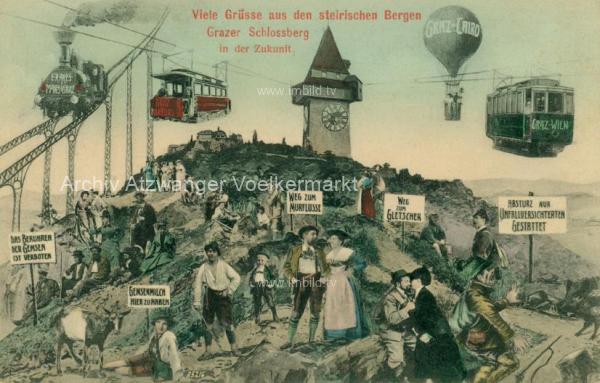 1907 - Grazer Schlossberg in der Zukunft 