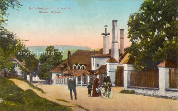1911 - Unterbergen Brauerei Oblasser