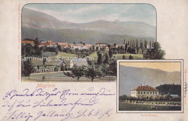 1901 - 2 Bild Litho Karte - Maglern 