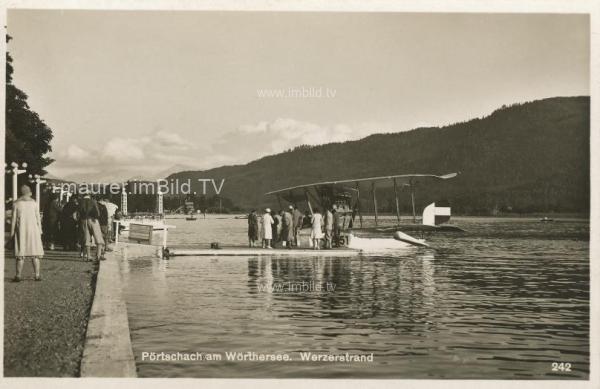 1931 - Pörtschach - Werzerstrand - Wasserflugzeug