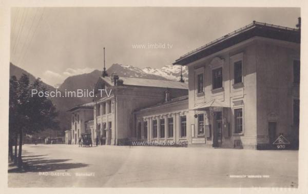 1923 - Tauernbahn Nordrampe, Badgastein Bahnhof 