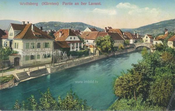 1910 - Partie an der Lavant