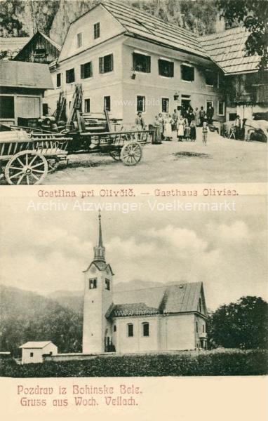 1904 - Wocheiner Vellach, Gasthaus Oliviec 