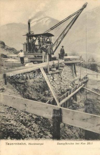 1902 - Tauernbahn Nordrampe, km. 25,1 