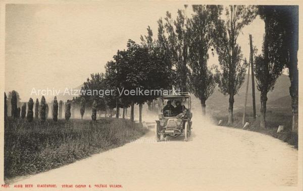 um 1904 - Autorennen in Villach