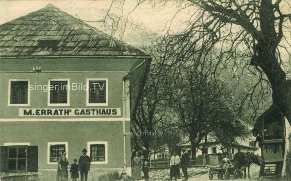 um 1925 - Unterloibl Gasthaus Errath vormals Merlin/Ibounig